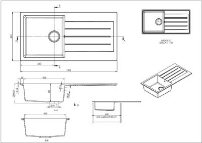GRANMASTER FORTEA 100 INSET BLACK MASTERDURO SINGLE BOWL SINGLE DRAINER SINK, GRA0140 GRANMASTER FORTEA 100 INSET BLACK MASTERDURO SINGLE BOWL SINGLE DRAINER SINK, GRA0140